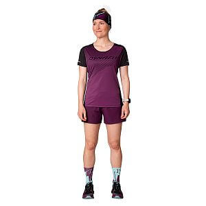 Dynafit Alpine 2 S/S Tee W royal purple přední pohled na postavě