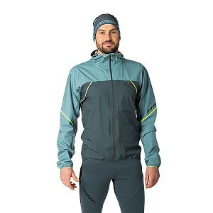 Dynafit Alpine 3L Jacket M smoke blue pánská nepromokavá běžecká bunda s kapucí