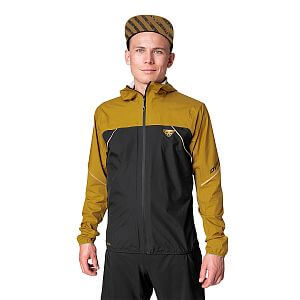 Dynafit Alpine 3L Jacket M tobacco přední pohled na postavě detail
