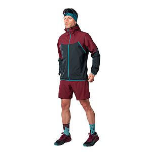 Dynafit Alpine GTX Jacket M burgundy přední pohled na postavě