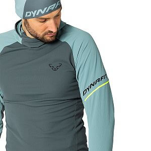 Dynafit Alpine L/S Hooded Tee M smoke blue