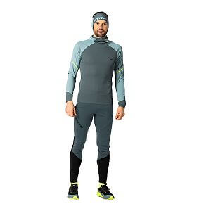 Dynafit Alpine L/S Hooded Tee M smoke blue
