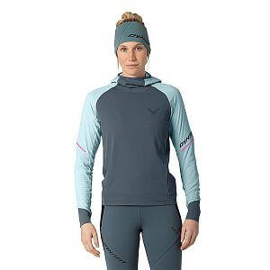 Dynafit Alpine L/S Hooded Tee W cloud blue