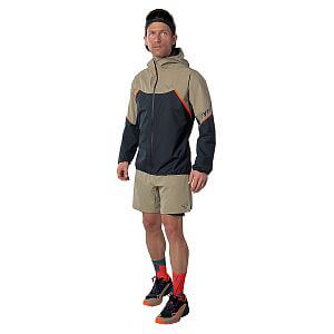 Dynafit Alpine Pro 2in1 Shorts M rock khaki pánské běžecké šortky 2v1