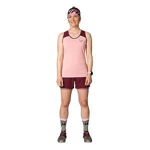 Dynafit Alpine Pro 2in1 Shorts W burgundy přední pohled na postavě