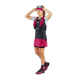 Dynafit Alpine Pro 2in1 Skirt W beet red přední pohled na postavě