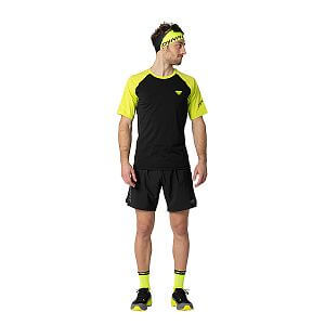 Dynafit Alpine Pro S/S Tee M ultra yellow přední pohled na postavě 