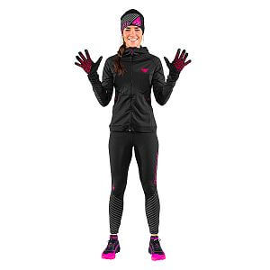 Dynafit Alpine Reflective gloves black out/pink glo