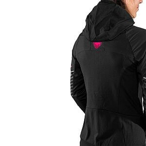 Dynafit Alpine Reflective JKT W black out/pink glo bunda s kapucí