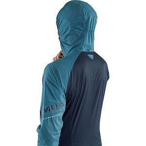 Dynafit Alpine Wind Jacket M storm blue detail kapuce