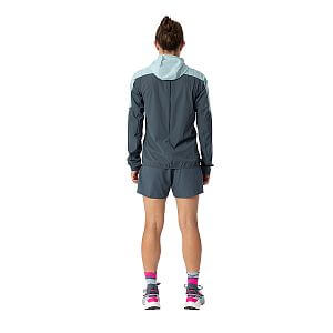 Dynafit Alpine Wind Jacket W cloud blue dámská běžecké ultralehká minimalistická bunda větrovka s kapucí