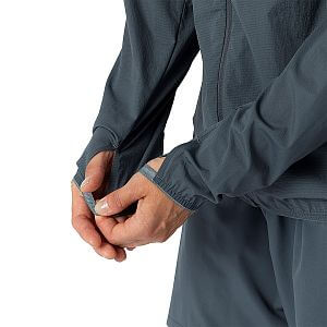 Dynafit Alpine Wind Jacket W cloud blue dámská běžecké ultralehká minimalistická bunda větrovka s kapucí