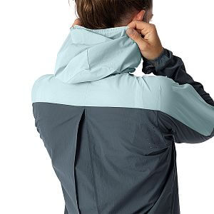 Dynafit Alpine Wind Jacket W cloud blue dámská běžecké ultralehká minimalistická bunda větrovka s kapucí