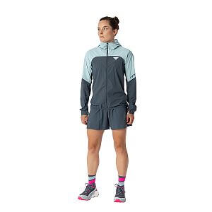 Dynafit Alpine Wind Jacket W cloud blue dámská běžecké ultralehká minimalistická bunda větrovka s kapucí