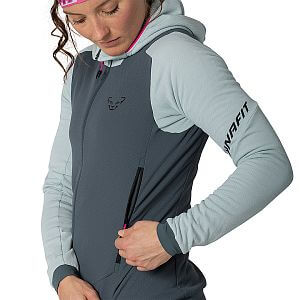 Dynafit Blacklight Thermal Hooded Jacket W cloud blue dámská mikina s kapucí na skitouring
