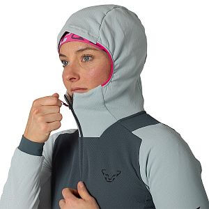 Dynafit Blacklight Thermal Hooded Jacket W cloud blue dámská mikina s kapucí na skitouring