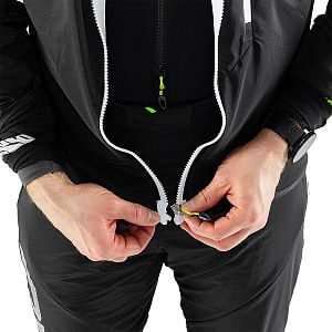 Dynafit DNA Polartec® Jacket M black out/neon yellow detail přední strana