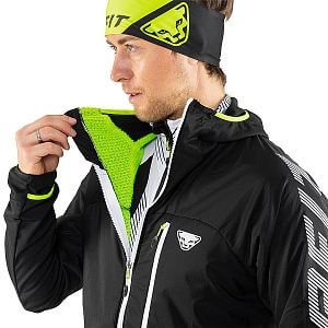 Dynafit DNA Polartec® Jacket M black out/neon yellow detail zateplení