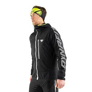 Dynafit DNA Polartec® Jacket M black out/neon yellow přední pohled na postavě