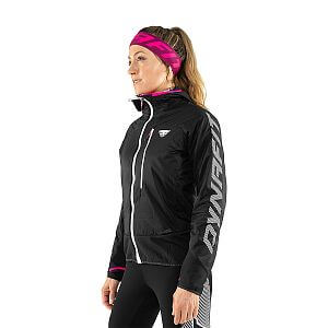 Dynafit DNA Polartec® Jacket W black out/pink glo přední pohled na postavě