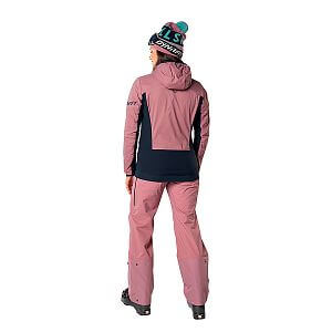 Dynafit Free Alpha® Direct Jacket Women mokarosa zadní pohled na postavě