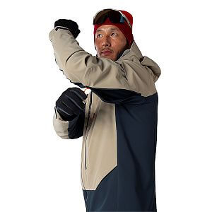 Dynafit Free Infinium Hybrid Jacket Men rock khaki detail 
