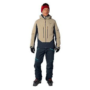 Dynafit Free Infinium Hybrid Jacket Men rock khaki přední pohled na postavě