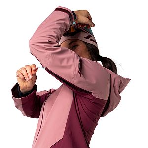 Dynafit Free Infinium™ Hybrid Jacket Women mokarosa detail zip větrání