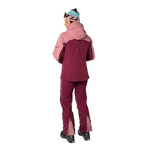 Dynafit Free Infinium™ Hybrid Jacket Women mokarosa zadní pohled na postavě
