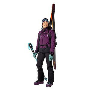 Dynafit Free Infinium™ Hybrid Jacket Women royal purple přední pohled na postavě
