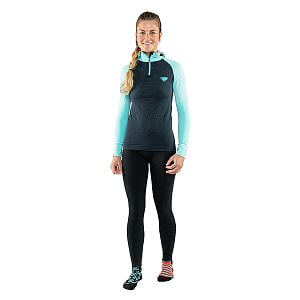 Dynafit FT Dryarn® Warm Hoody W marine blue dámské funkční tričko s dlouhým rukávem