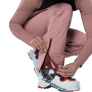 Dynafit Mercury Dynastretch Pants Women mokarosa zip nohavice