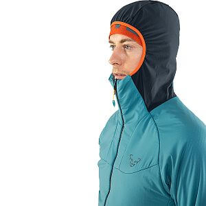 Dynafit Mezzalama Polartec Alpha Jacket M storm blue pánská bunda na skialpy kapuce