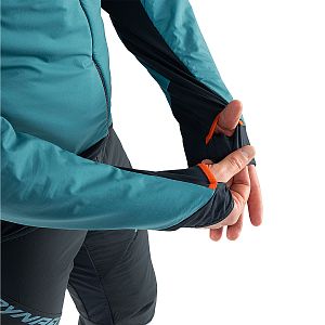 Dynafit Mezzalama Polartec Alpha Jacket M storm blue pánská bunda otvory na palce