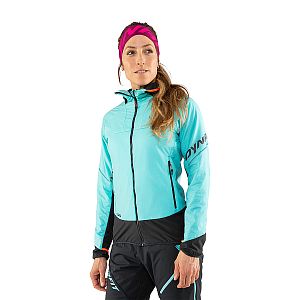 Dynafit Mezzalama Polartec Alpha Jacket W marine blue přední pohled na postavě