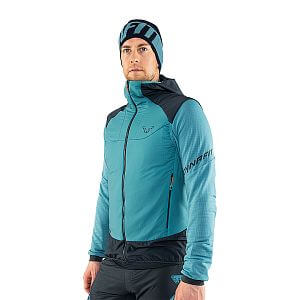 Dynafit Mezzalama Polartec Alpha vest M storm blue přední pohled na postavě