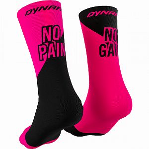 Dynafit No Pain No Gain Socks pink glo/black out1