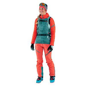 Dynafit Radical Down RDS Hooded Jacket W hot coral dámská péřová bunda