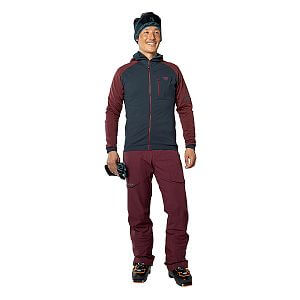 Dynafit Radical Polartec® Hooded Jacket Men burgundy pánská mikina na skialpy