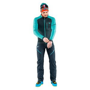 Dynafit Radical Polartec® Hooded Jacket Men storm blue přední pohled na postavě