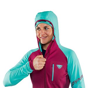 Dynafit Radical Polartec® Hooded Jacket W marine blue detail kapuce