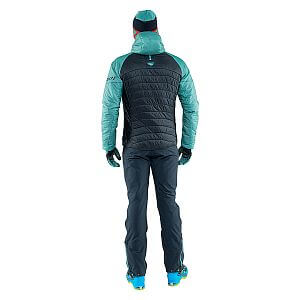 Dynafit Radical Primaloft® Hooded Jacket Men storm blue zadní pohled na postavě