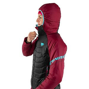 Dynafit Radical Primaloft® Hooded Jacket W beet red detail kapuce