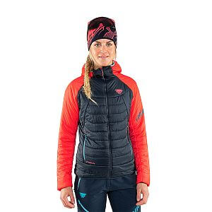 Dynafit Radical Primaloft® Hooded Jacket W hot coral přední pohled na postavě