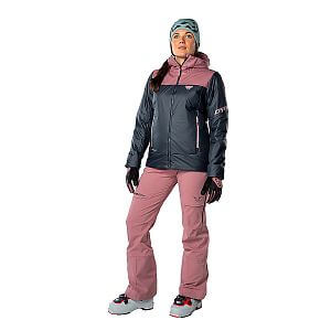 Dynafit Radical Primaloft® Hooded Jacket Women blueberry/mokarosa přední pohled na postavě