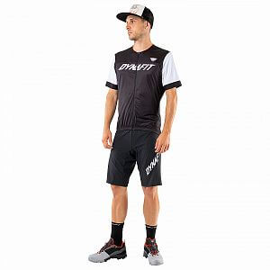 Dynafit Ride Light S/S FZ Tee M black out/nimbus přední pohled na postavě