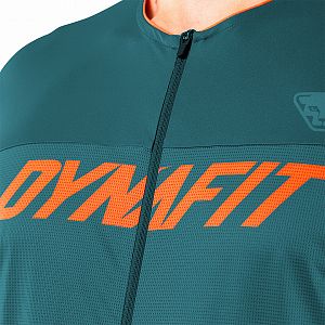 Dynafit Ride Light S/S FZ Tee M petrol/frost detail přední strana