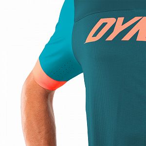 Dynafit Ride Light S/S FZ Tee M petrol/frost detail rukáv