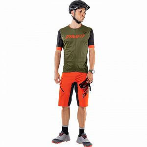 Dynafit Ride Light S/S FZ Tee M winter moss přední pohled