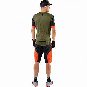 Dynafit Ride Light S/S FZ Tee M winter moss zadní pohled